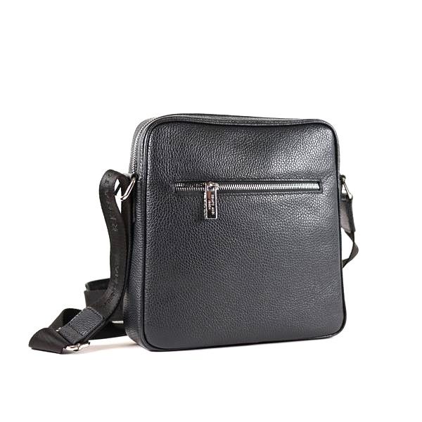 Umhängetasche schwarz Leder